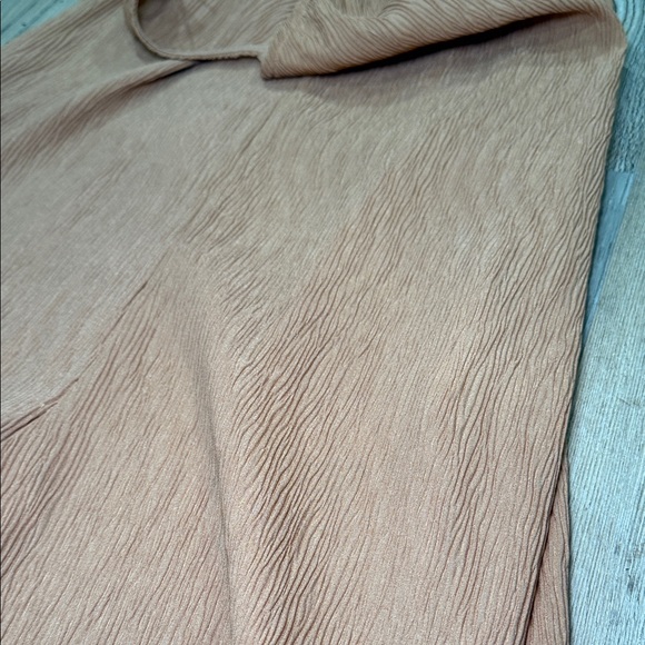 Women's brown gauze Jumpsuit - Picture 6 of 6